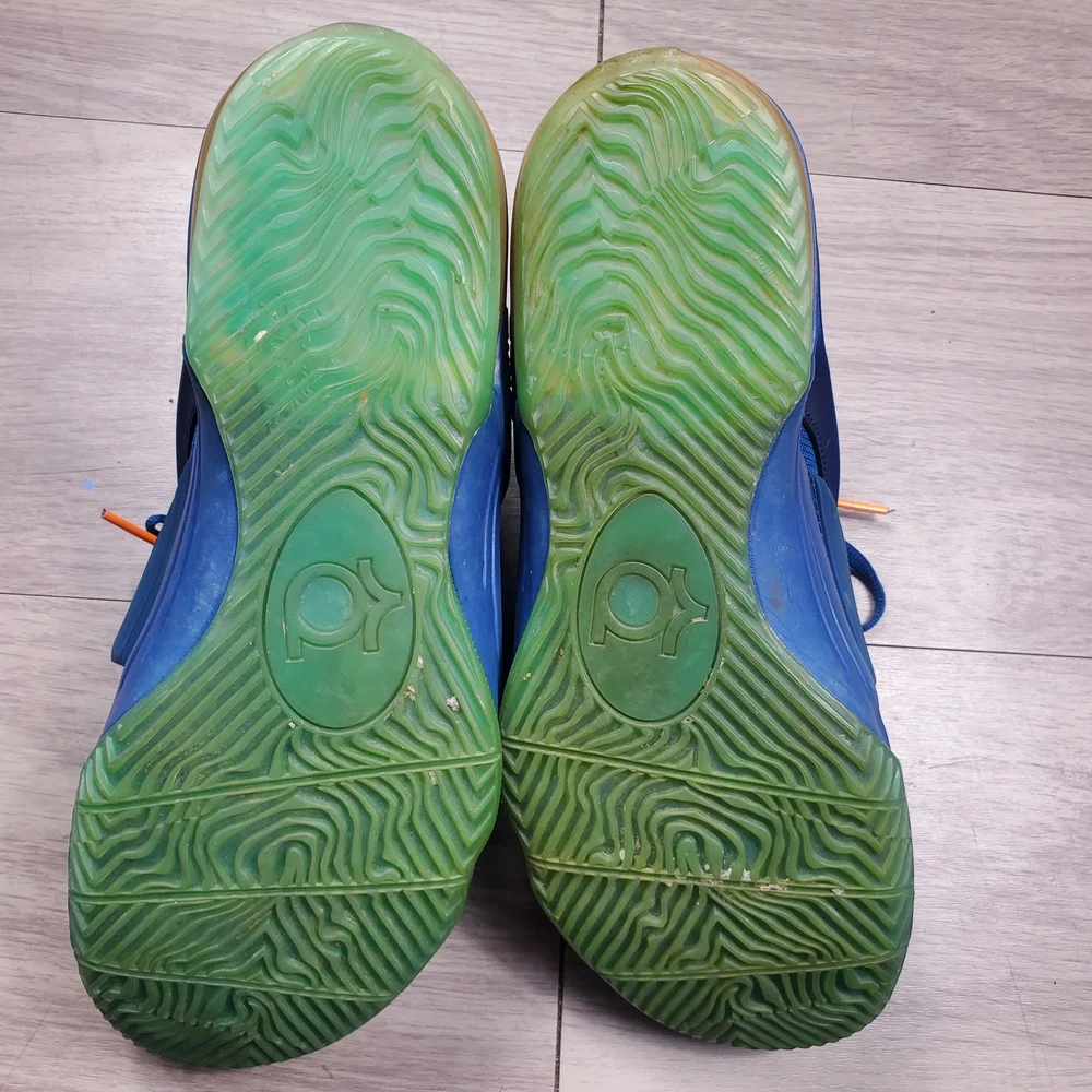 Nike KD 7 GS Elevate 669942-400 7Y Blue Silver Kevin Durant Basketball Shoes
